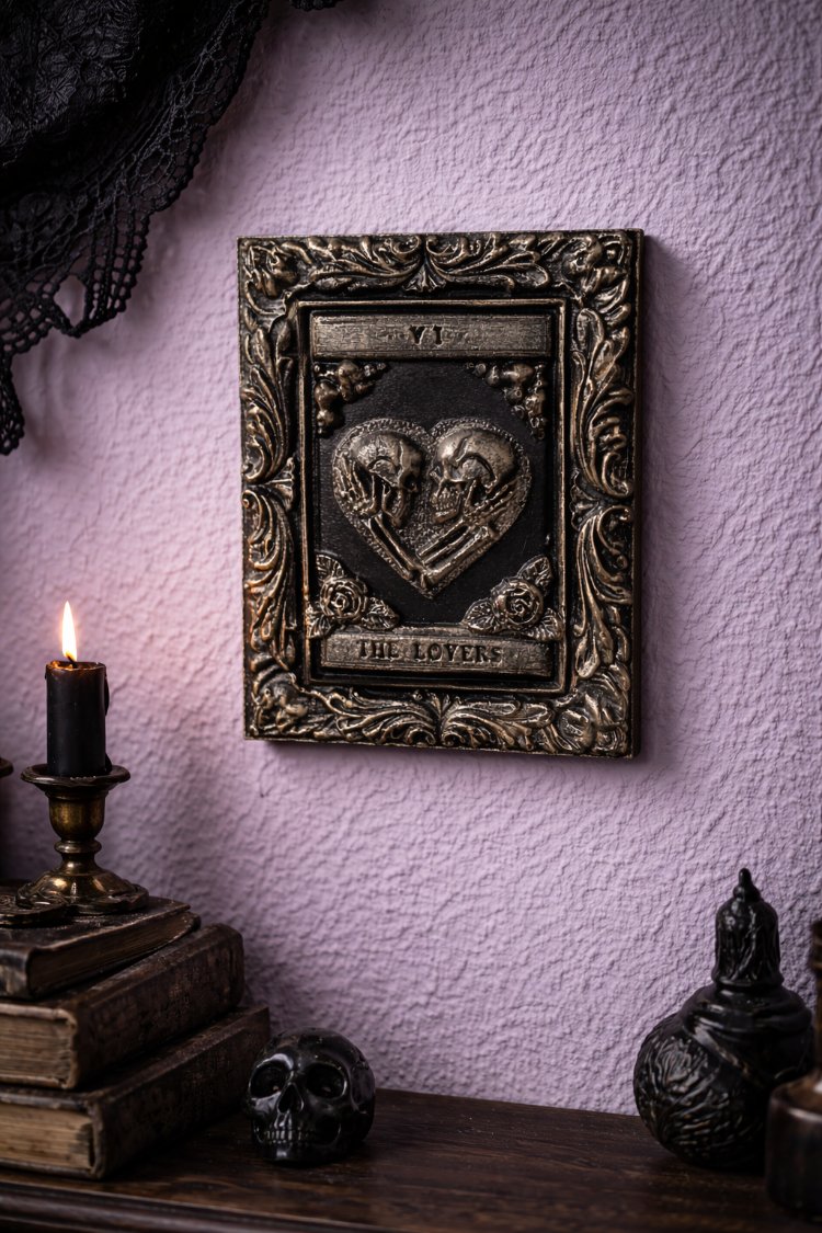 The Lovers Tarot Gotik Çerçeve 