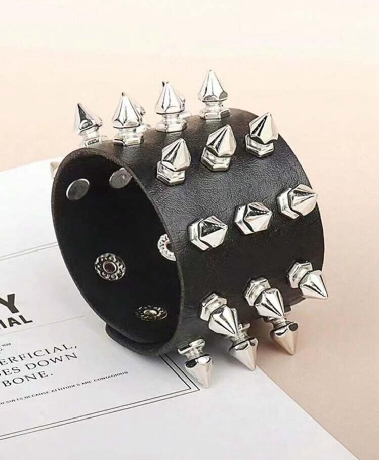 Grunge Punk Spikey Bileklik 