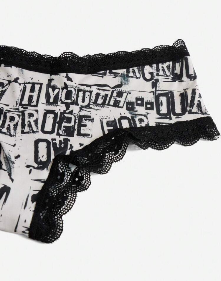 Punk Grunge 3 lü İç Çamaşırı Seti