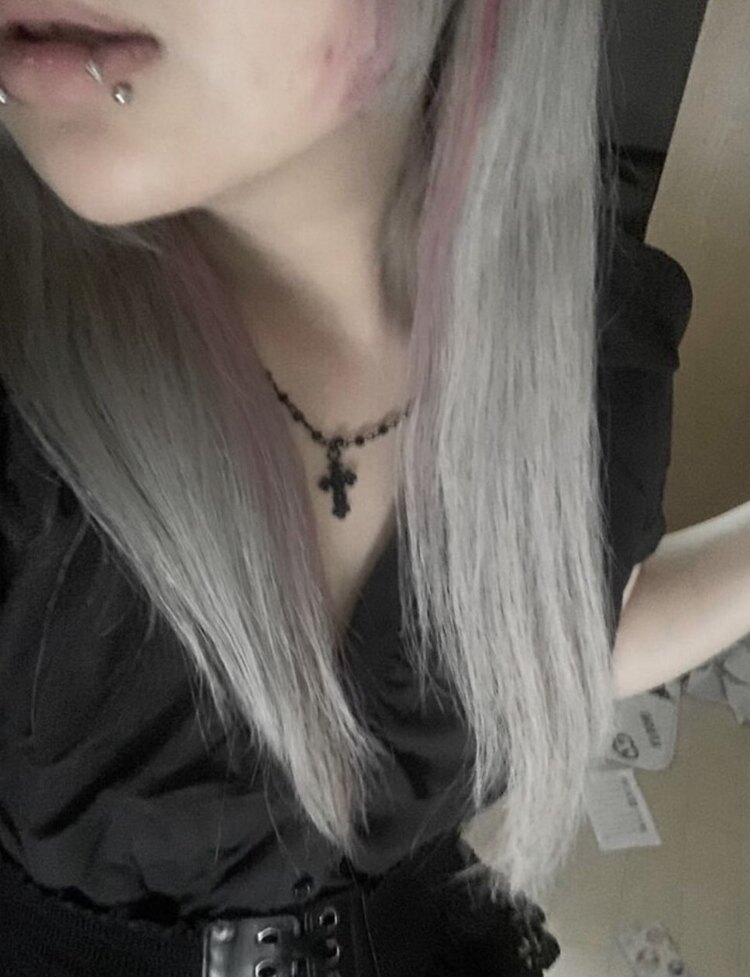 Gothic Vampire Büzgülü Bodycon Gömlek - Siyah