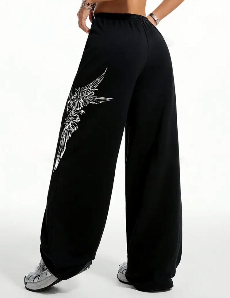 Gothic Goth Casual Elastic Pantolon