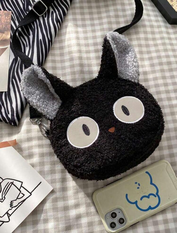 Kawaii Cartoon Cat Askılı Çanta