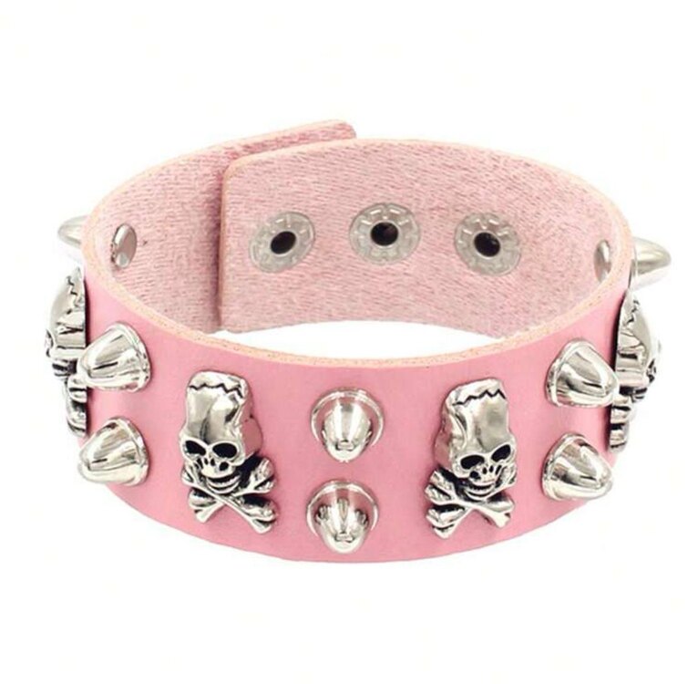 Punk Lolita Cute Pembe Bileklik
