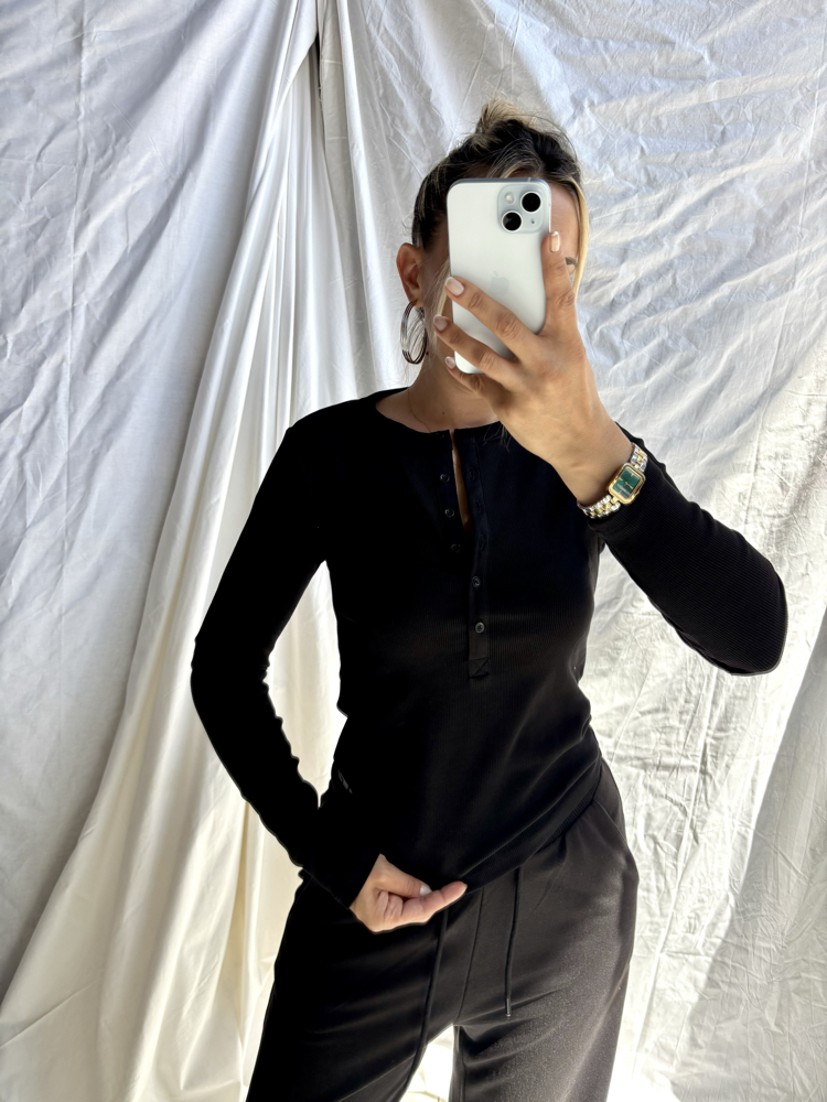 Yeni sezon önü düğmeli fitilli body