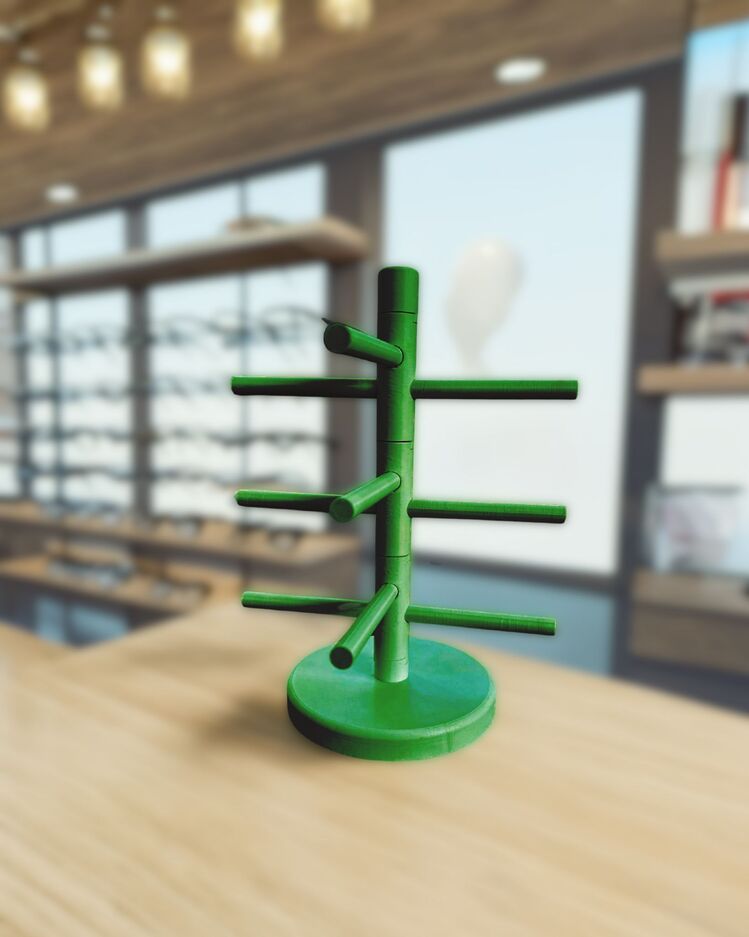 3'lü Recycled Plastik Gözlük Standları