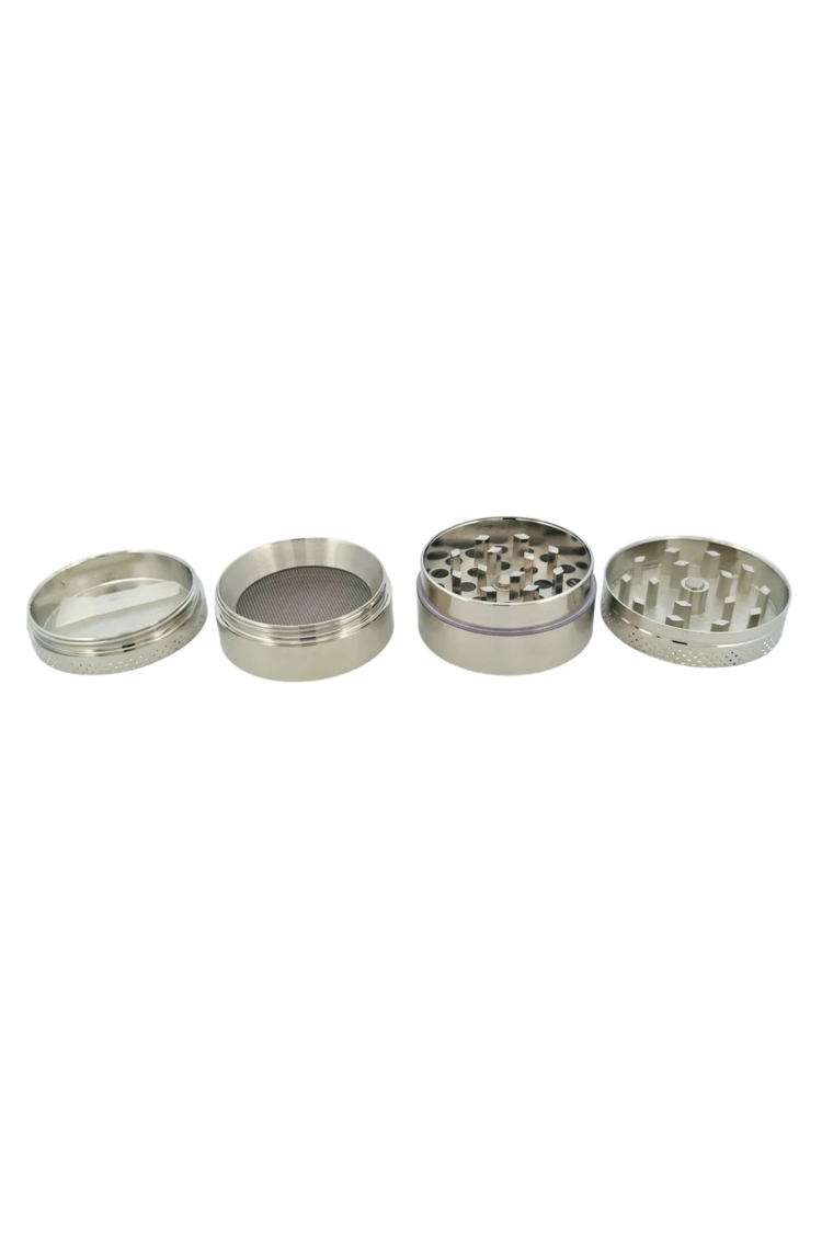Gri 40MM GRINDER 4 Kat Tutun Baharat Öğütücü Parçalayıcı Paslanmaz Mıknatıslı Gırgır