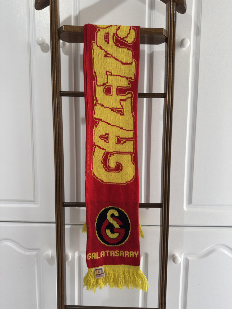 Galatasaray Vintage Örgü Atkı 