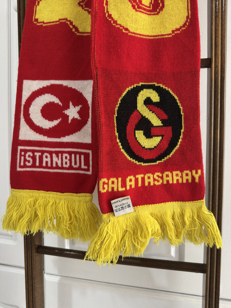 Galatasaray Vintage Örgü Atkı 