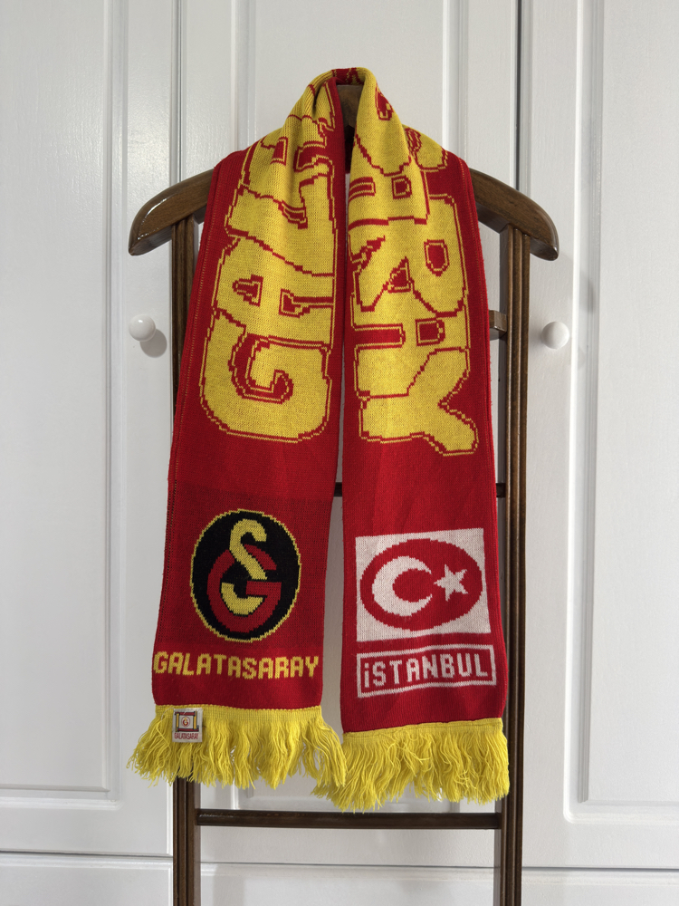 Galatasaray Vintage Örgü Atkı 