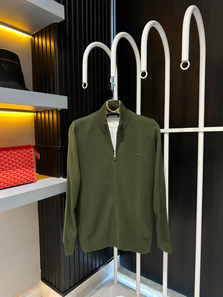 Lacoste Yeşil Triko Hırka