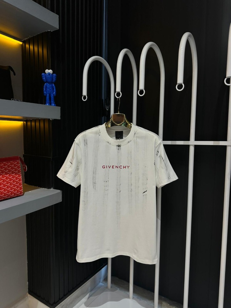 Givency Beyaz Baskılı Tişört