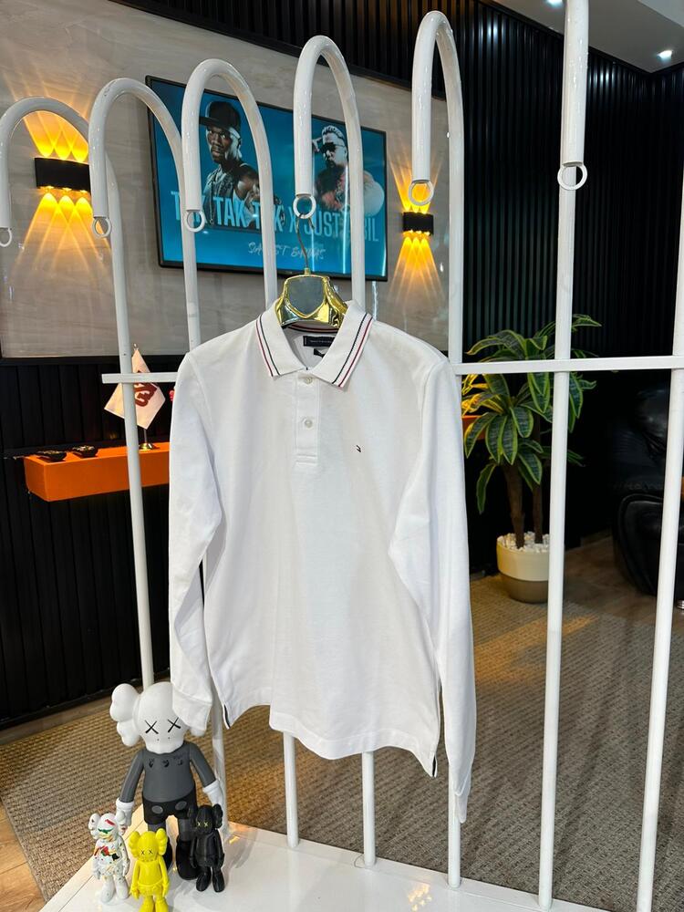 Tommy Hilfiger Fit Polo Yaka Uzun Kollu Sweatshirt
