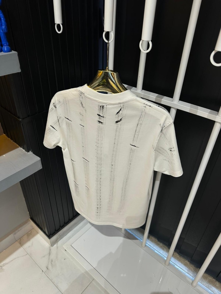 Givency Beyaz Baskılı Tişört