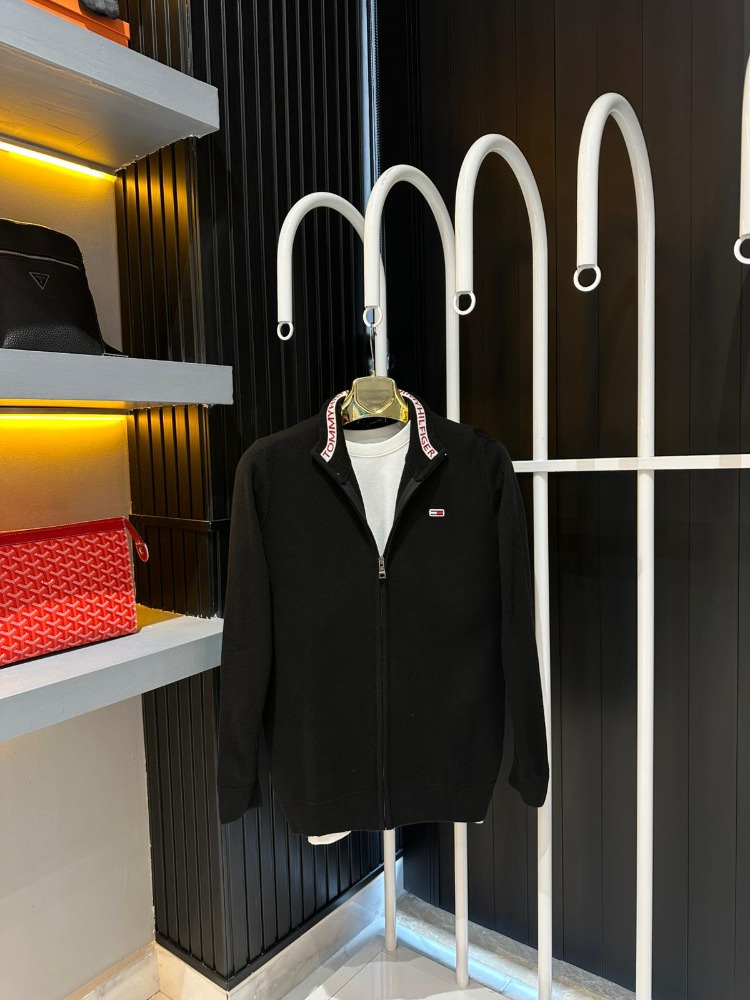 Tommy Hilfiger Fit Siyah Triko Hırka