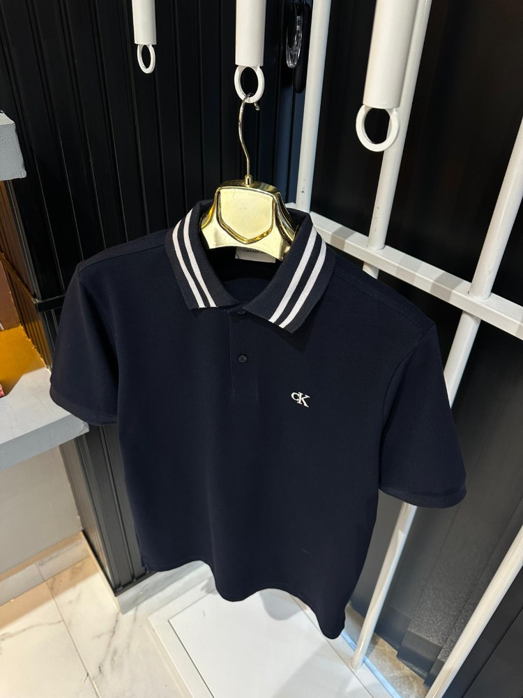 Calvin Klein Lacivert Polo Yaka Tişört