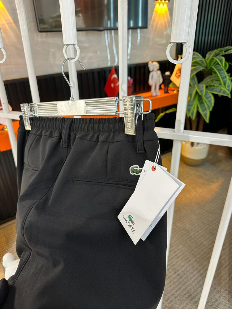 Lacoste İp Detaylı Siyah İthal Jogger