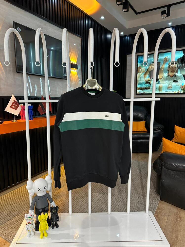 Lacoste Erkek Siyah Sweatshırt