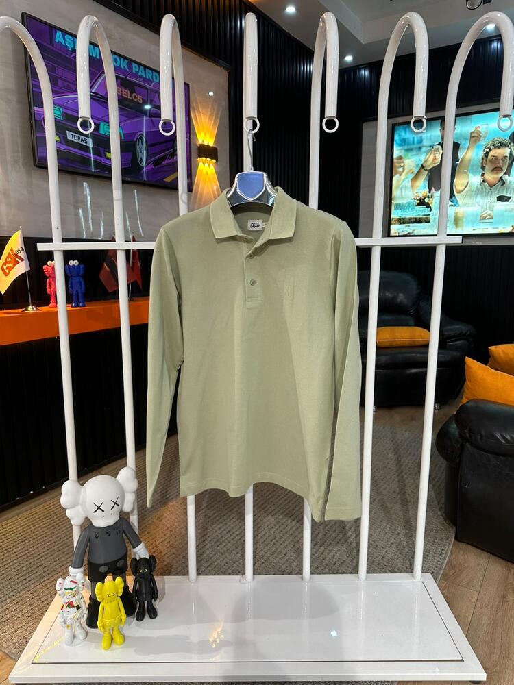 Beymen Club Erkek Fit Polo Yaka Yeşil Sweatshirt