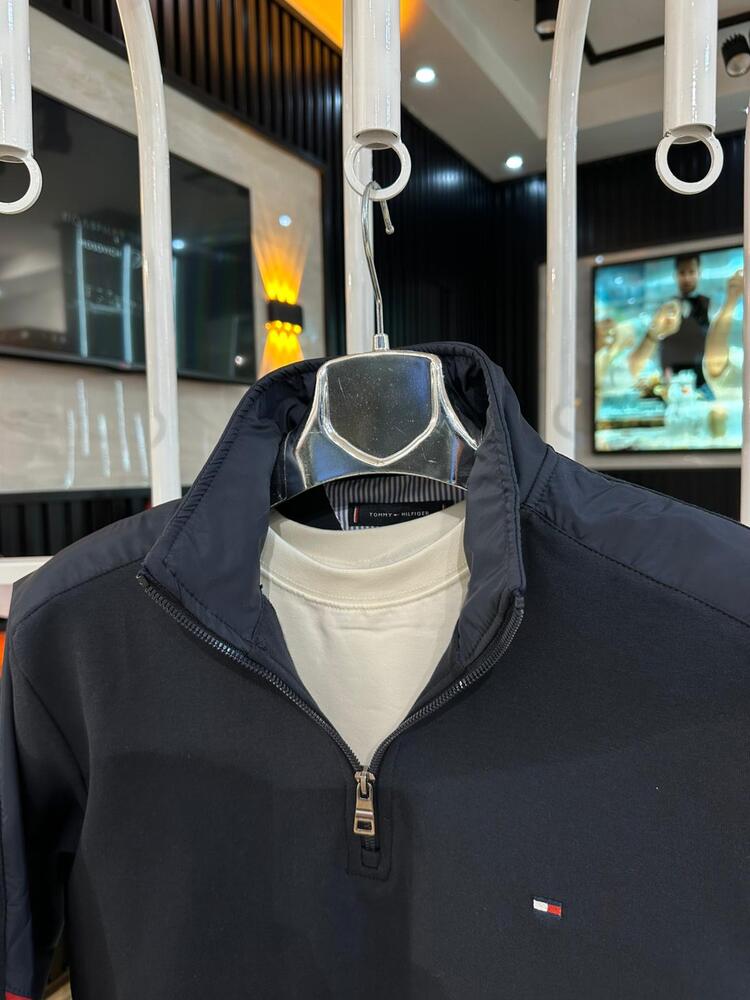 Tommy Hilfiger Yarım Fermuar Sweatshırt