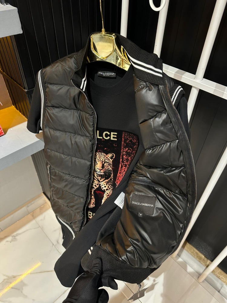 Dolce Gabbana Siyah Şişme Yelek
