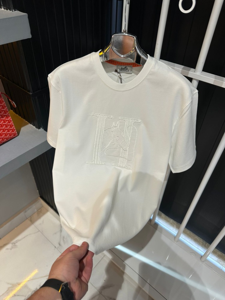 HERMES Beyaz Tişört