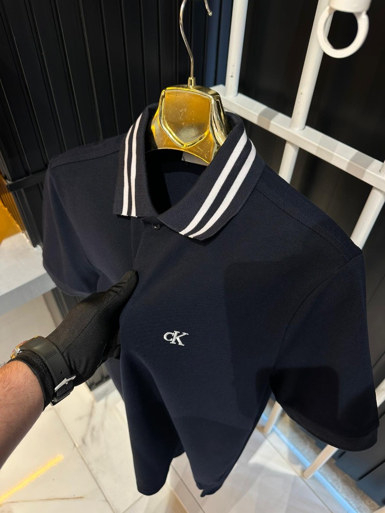 Calvin Klein Lacivert Polo Yaka Tişört
