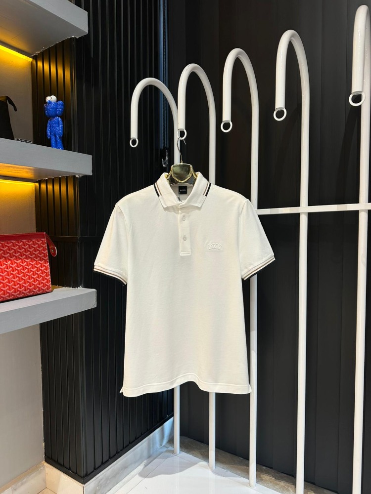 Boss Beyaz Polo Yaka Tişört