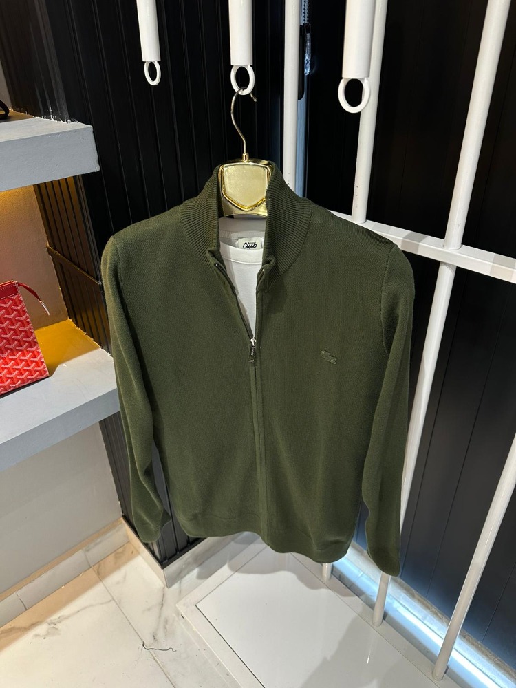 Lacoste Yeşil Triko Hırka