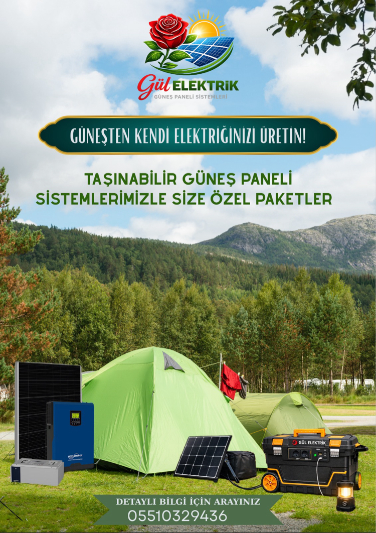 Taşınabilir Güneş Paneli Sistemi