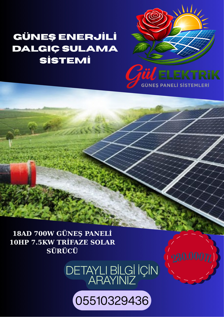 TARIM SULAMA 5KW SİSTEM