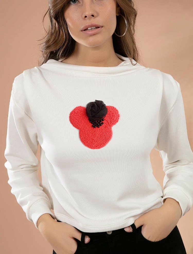 Nakışlı Sweatshirt