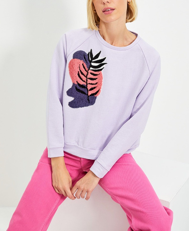 Nakışlı Tasarım Sweatshirt