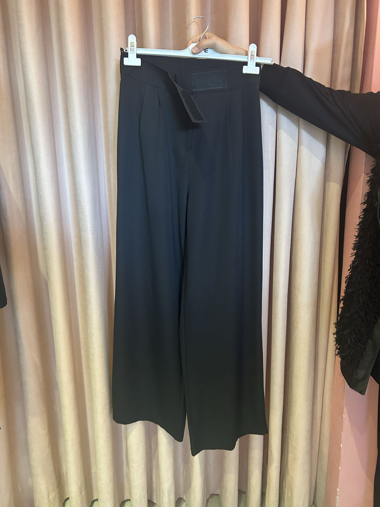 Siyah palozzo pantolon