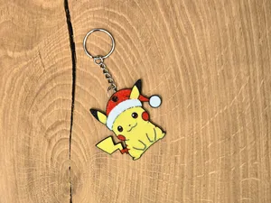 Noel Pikachu - süs ve anahtarlık