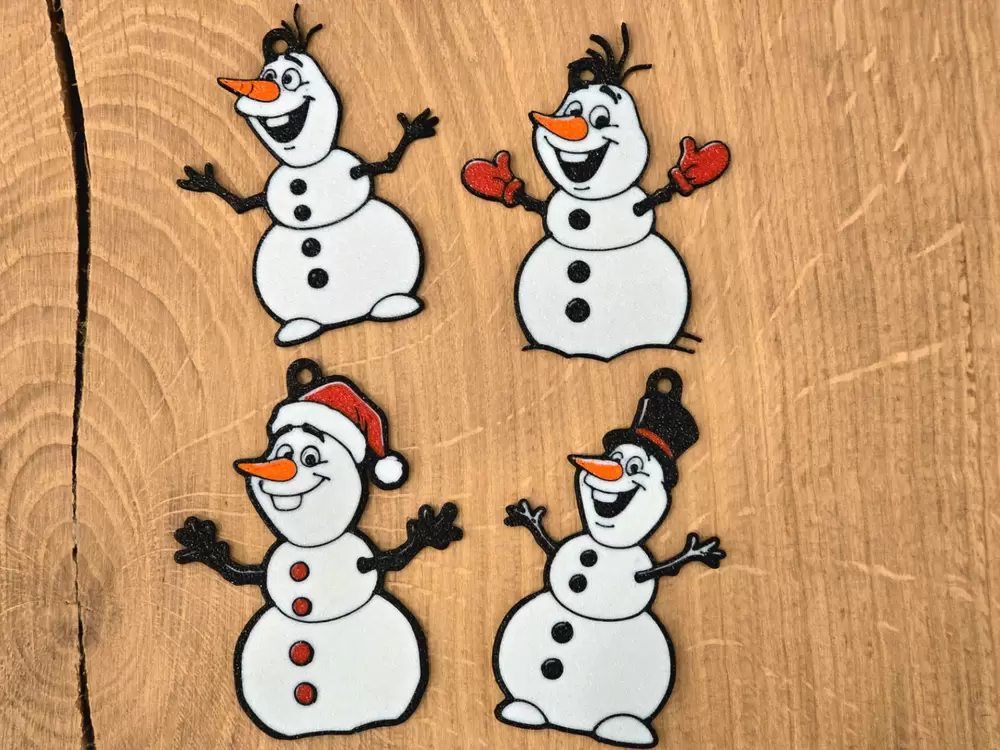 Noel Kardan Adamı mürettebat süsleri - Olaf'ın tarzı