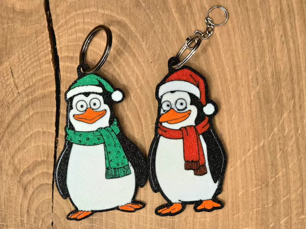 Noel Penguenleri süsleri - Simpsons tarzı