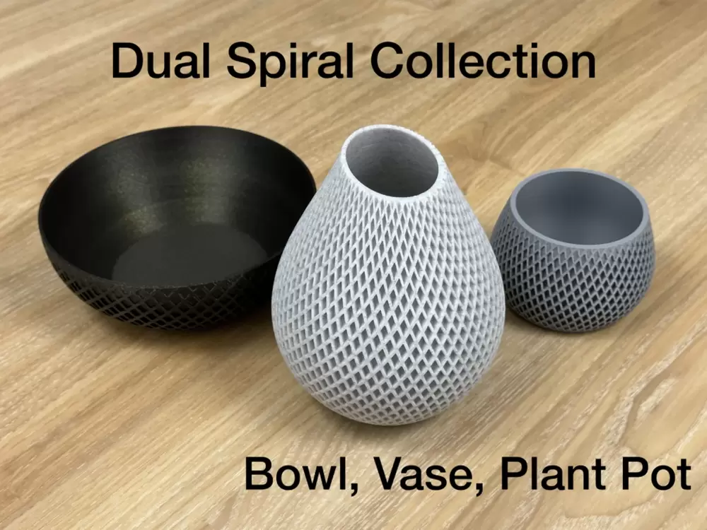 Çift Spiral Saksı