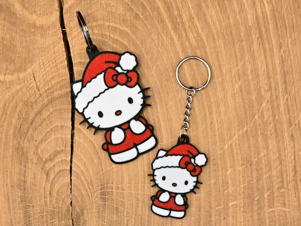 Noel Hello Kitty süsü ve anahtarlık
