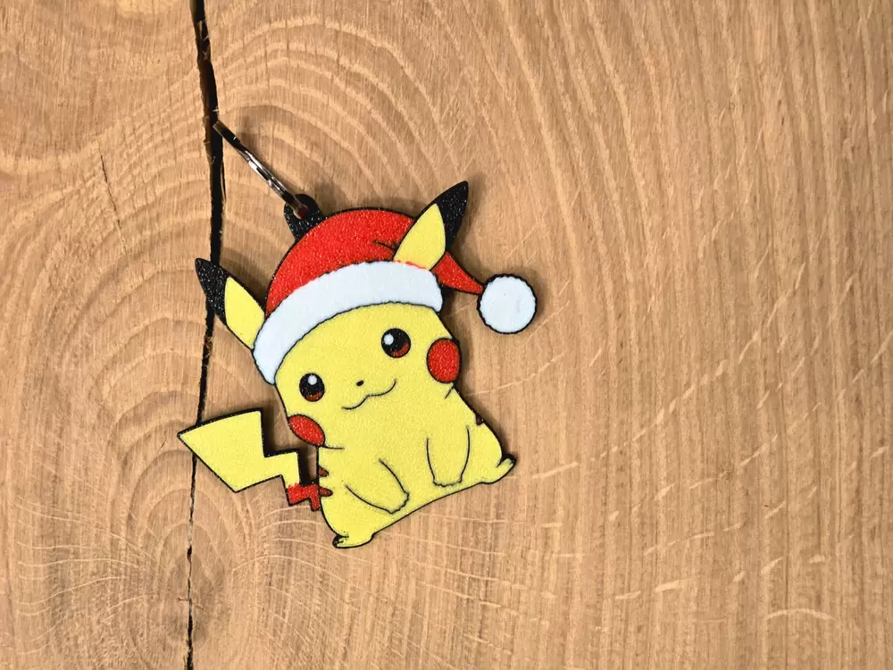 Noel Pikachu - süs ve anahtarlık