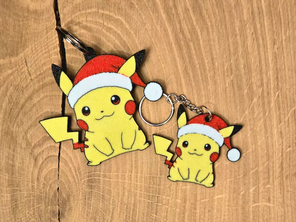 Noel Pikachu - süs ve anahtarlık
