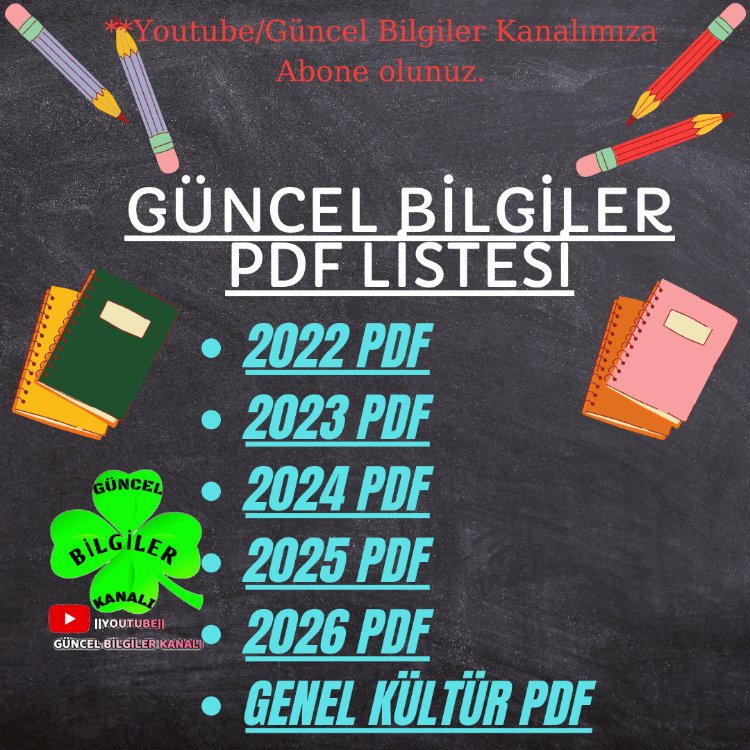 **‼️HEPSİ**SON 5 YIL GÜNCEL BİLGİLERİ (2026 PDF DAHİL)-1200 SORU✅️PDF FULL PAKET
