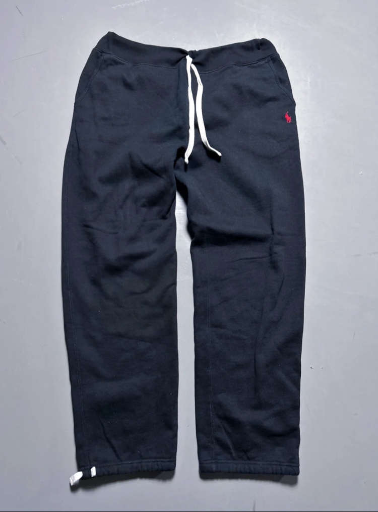 Polo Ralph Lauren Siyah Renk Kırmızı Nakış Detaylı Baggy Jogger