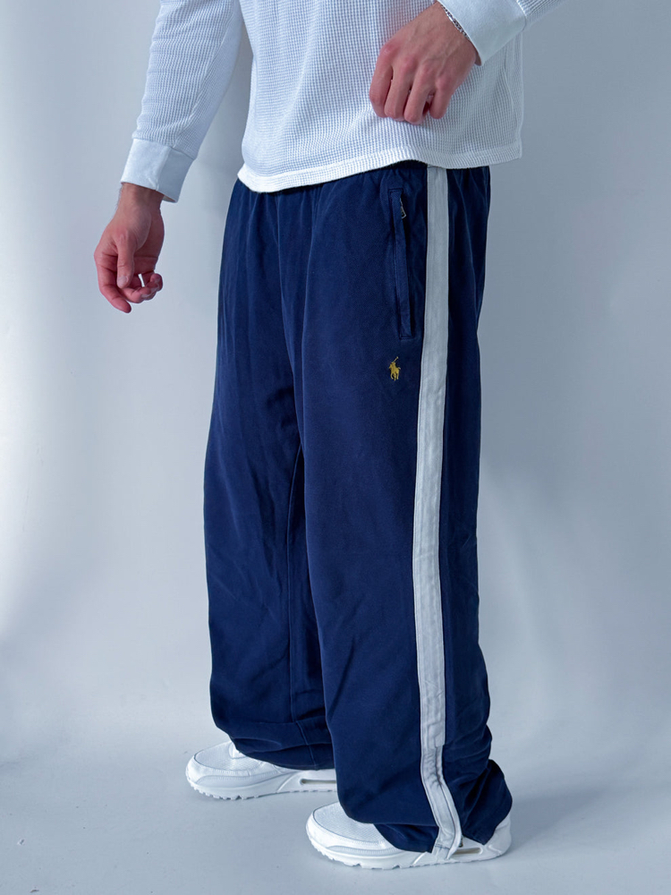 Polo Ralph Lauren Lacivert Beyaz Yan Şeritli Baggy Jogger