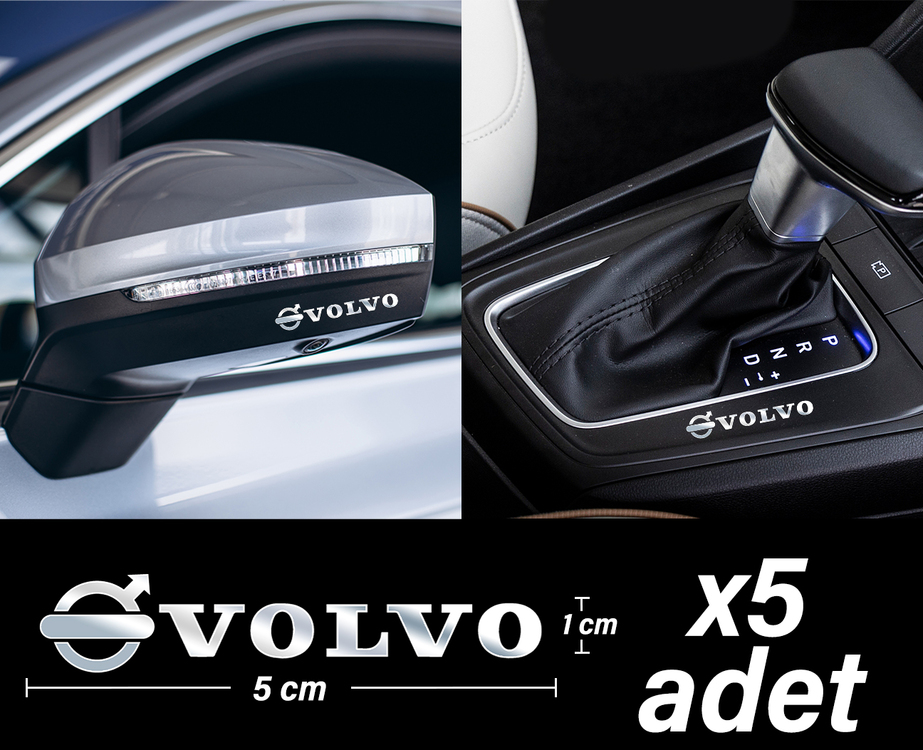 VOLVO Metal Sticker Kabartmalı (5 Adet)