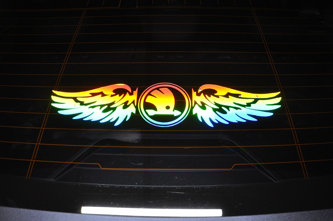 SKODA HOLOGRAM KANAT LOGO