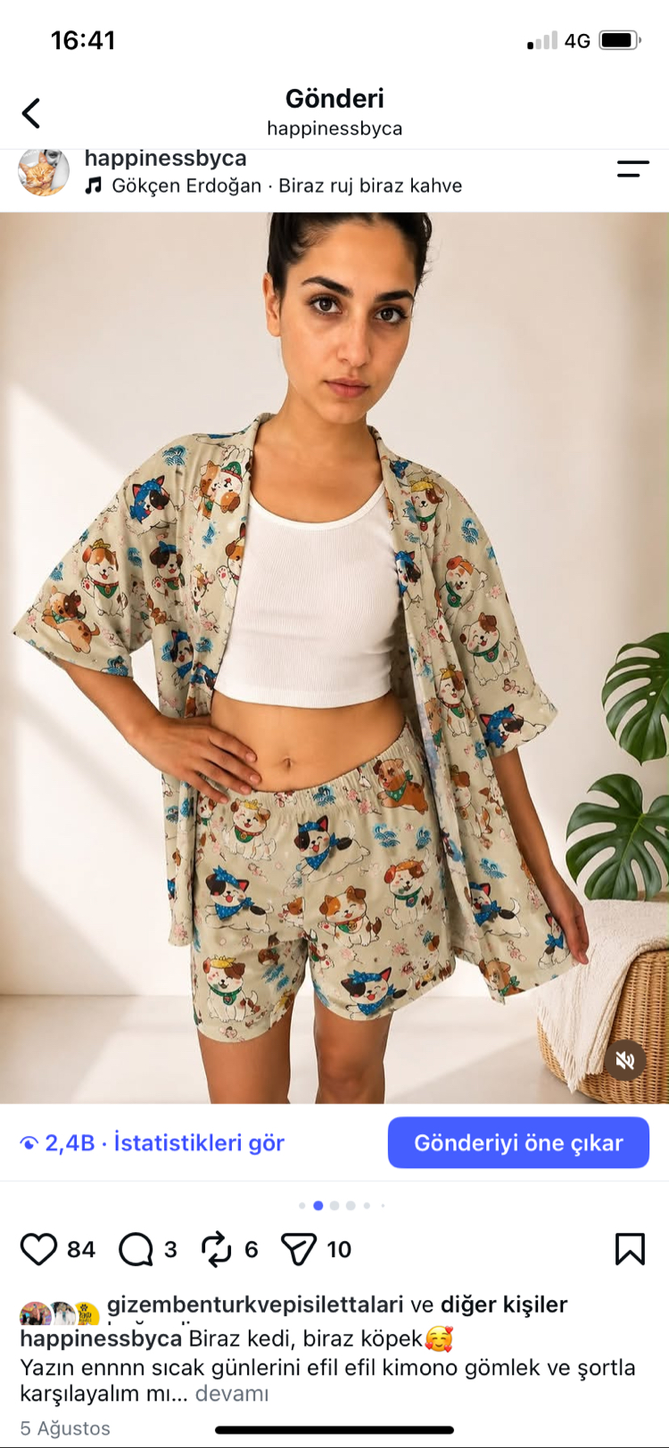 Large/XL Beden HappyDogs | KİMONO&ŞORT Takım