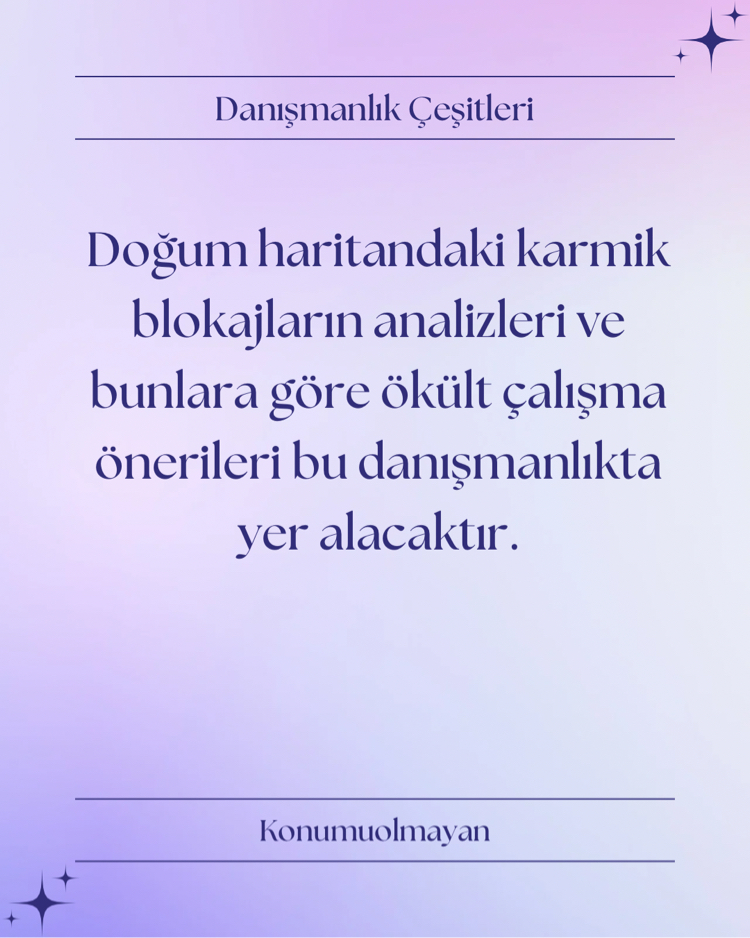 DOĞUM HARİTANA GÖRE ENERJİ BLOKAJLARI ANALİZİ