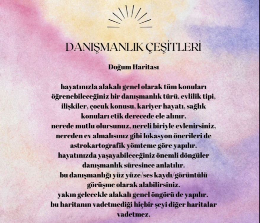 DOĞUM HARİTASI + DOĞUM SAATİ BELİRLEME