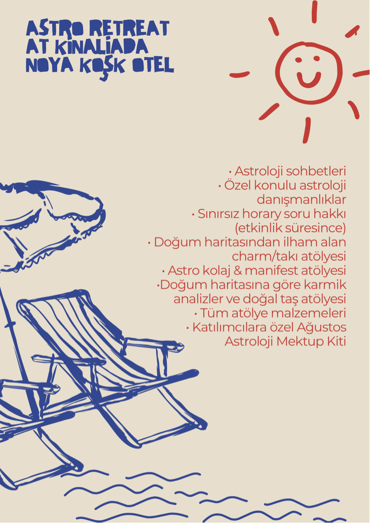 ASTRO RETREAT GÜNLERİ 31.07.2026-02.08.2026 (konaklama ücreti hariçtir)