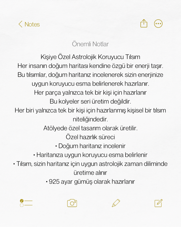 Kişiye Özel Astrolojik Koruyucu Esma Kolyesi – 925 Ayar Gümüş